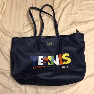 Lacoste Tote with Tennis Memorabilia!!!!